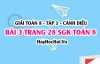 Giải bài 3 trang 28 Toán 8 Tập 1 SGK Cánh Diều